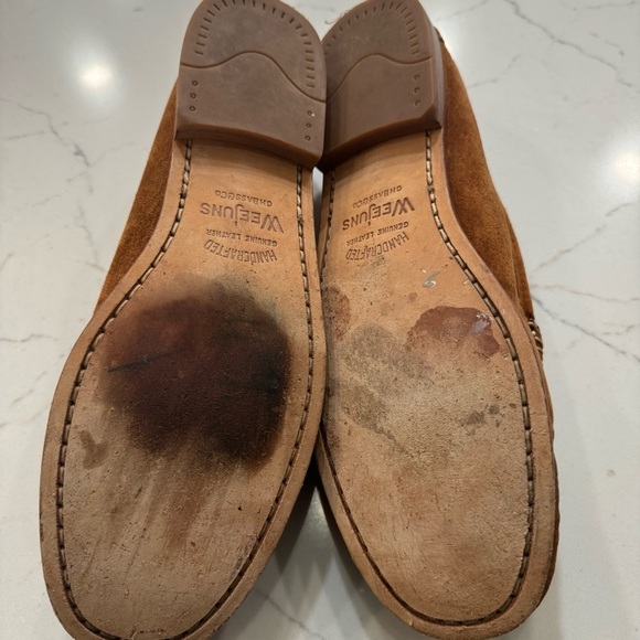 G.H. Bass Weejuns Tropic Floral Suede Leather Loafers Women's Size 11M - Picture 7 of 11